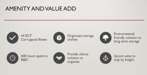 Amenity and Value Add - Wine Storage Solutions